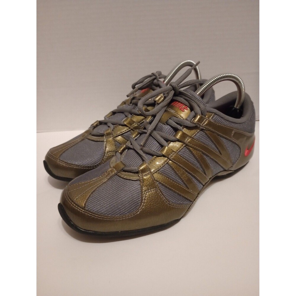 Nike Musique IV Cheer/Dance Shoe - Grey/Olive/Pink - Sz 8.5 (324751-063)